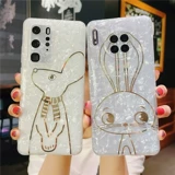 Huawei, шарф, совместимый кролик, чехол для телефона, 40, P40, женский стиль