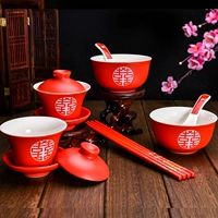 Юанси пары мисок+пар+ложка палочки для еды