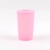 Tupperware mini QQ water cup chống rò rỉ mẫu giáo trẻ em đi kèm với cốc chà nhám dễ dàng mang theo - Tách bình nước thủy tinh 500ml Tách