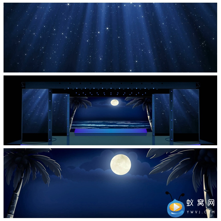  S1363 月光丝路 舞蹈节目月亮 唯美舞蹈歌曲LED背景视频素材