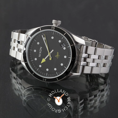 Зарубежные покупки Nixon x Abysse Bullet Nixon Watch Black Dive Date Dime Disee Steel Bands Quartz Watch
