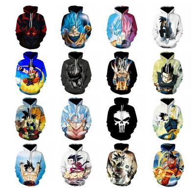 taobao agent Dragon Ball, scarf, sweatshirt, sports cardigan, 3D