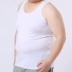 Của nam giới cotton kích thước lớn vest cộng với phân bón để tăng trung niên chất béo vest vest loose áo thêm lớn chất béo mùa hè Áo vest cotton