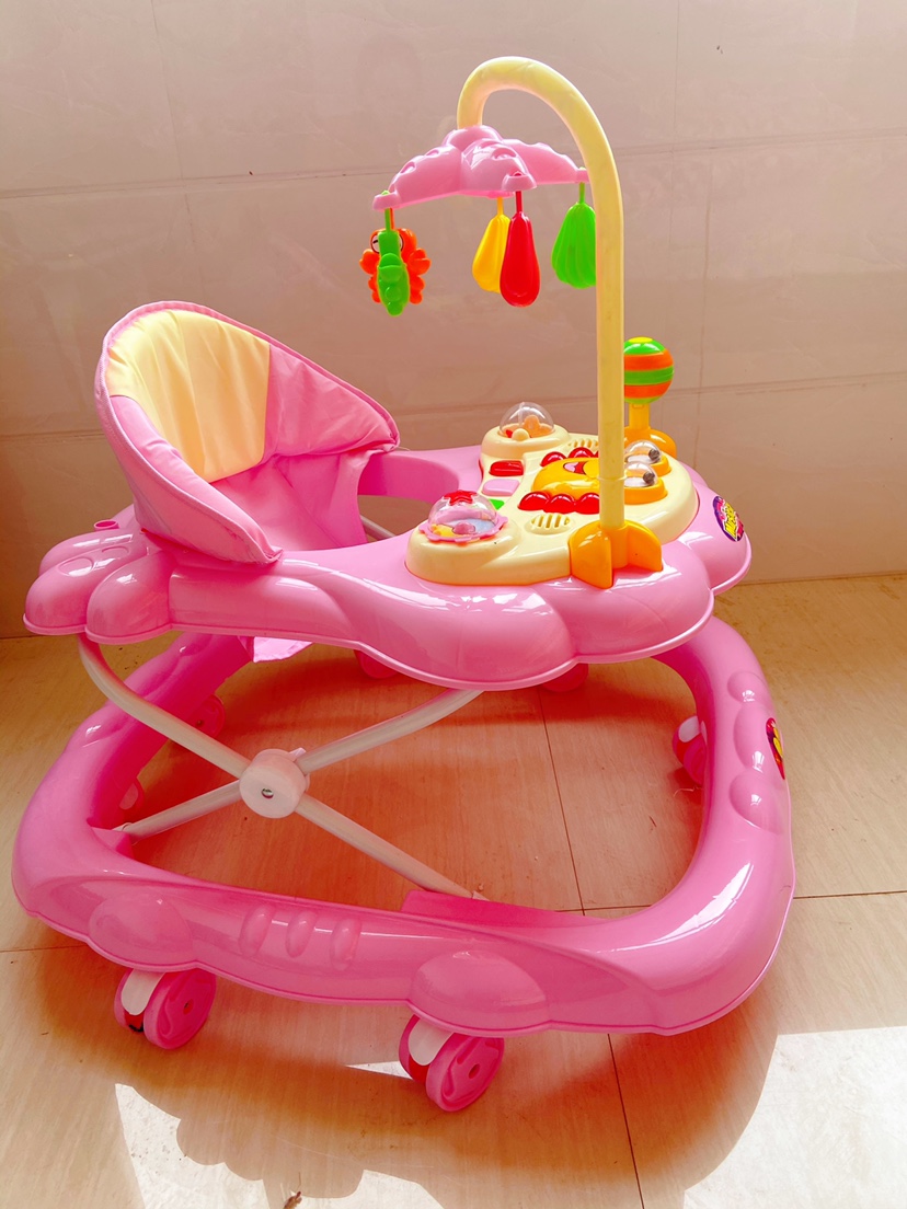 Standard Pink2021 baby carriage Boys and girls Walkers newborn bb baby walk vehicle child With music Starting car