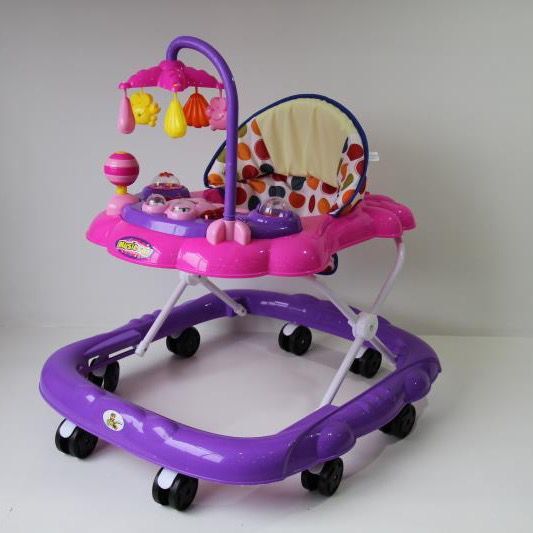 Standard Purple2021 baby carriage Boys and girls Walkers newborn bb baby walk vehicle child With music Starting car