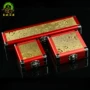 Trung Quốc retro vàng in hộp trang sức cao cấp Trang sức ngọc bích hộp quà tặng mặt dây chuyền vòng cổ hộp - Vòng đeo tay Cuff vòng huyết long