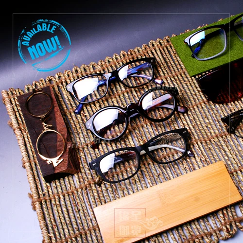 Соломенные ретро очки, модный атмосферный стенд