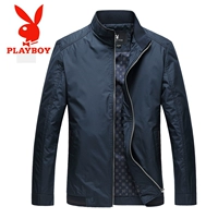 Playboy 2018 mới người đàn ông trung niên áo khoác áo khoác cha mặc giản dị mùa xuân và mùa thu áo khoác phần mỏng áo mùa xuân áo khoác jean