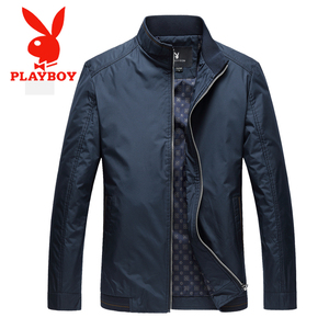 Playboy 2018 mới người đàn ông trung niên áo khoác áo khoác cha mặc giản dị mùa xuân và mùa thu áo khoác phần mỏng áo mùa xuân