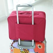 Túi đựng quần áo du lịch hoàn thiện túi du lịch dung lượng lớn có thể được đặt túi xe đẩy hành lý xếp lớp túi xách du lịch - Vali du lịch