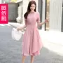 Váy voan thon gọn trong phần dài của phiên bản Hàn Quốc hè 2019 mới dành cho nữ thời trang váy eo cao - Váy eo cao váy vặn eo