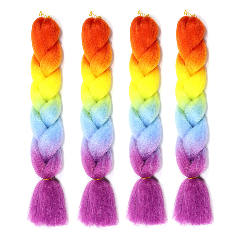 Light YellowDirty braided rope dreadlocks  Hair rope Wigs men and women braided hair Compile and distribute Receiving and sending Wig braid Nepal Hair band size Braid