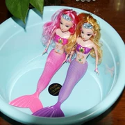 . Cô gái mạng búp bê đỏ mẫu giáo Đồ chơi nàng tiên cá Công chúa nhỏ lắc với 3D True Eyes Quà tặng sinh nhật - Búp bê / Phụ kiện