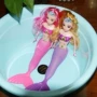 . Cô gái mạng búp bê đỏ mẫu giáo Đồ chơi nàng tiên cá Công chúa nhỏ lắc với 3D True Eyes Quà tặng sinh nhật - Búp bê / Phụ kiện đồ chơi cho bé gái