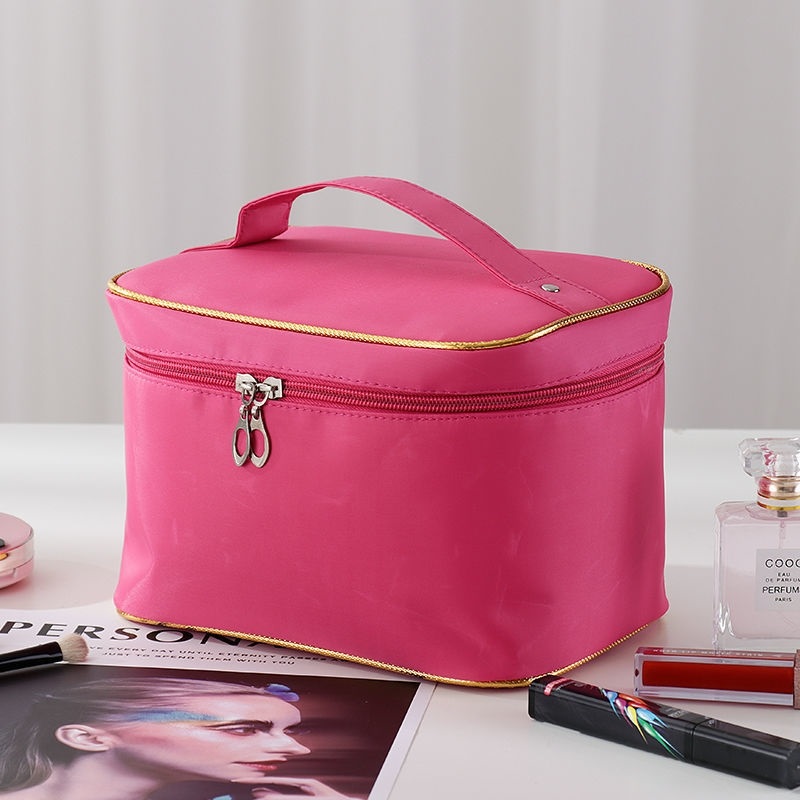 Large Single Rosemulti-function Cosmetic Bag female Portable 202021 new pattern Superfire ultra-large capacity product storage box Advanced sense suitcase
