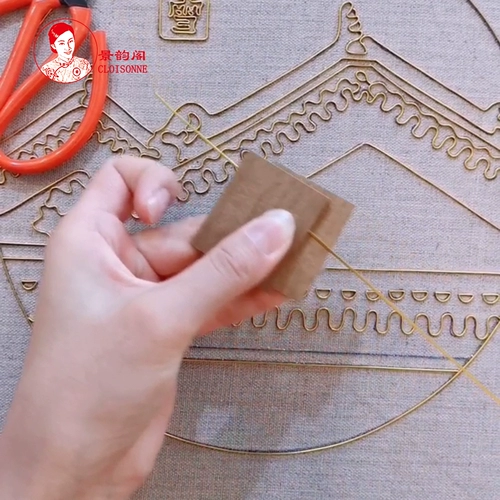 Инструменты для рисования шелковой эмали для эмалевой живописи Jingtai Lan