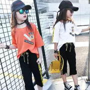 Quần áo trẻ em mùa hè cho bé mùa hè rộng rãi phiên bản phổ biến của quần thể thao Hàn Quốc hè 2019 mới cho bé nữ ngọt ngào - Phù hợp với trẻ em