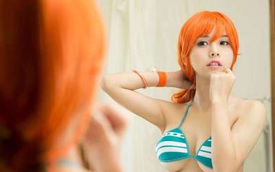 taobao agent Spot Free Shipping One Piece Nami COS clothing [top]