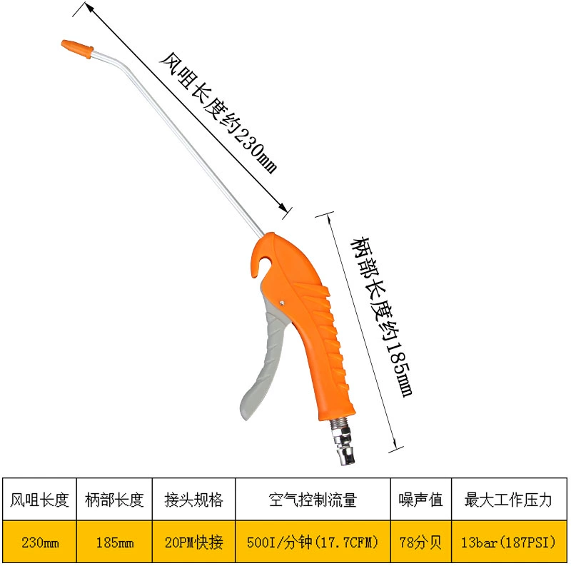 Súng thổi bụi cao áp, súng thổi, súng thổi bụi mở rộng, máy bơm không khí, súng thổi, súng phun, bộ súng phun bụi, dụng cụ khí nén súng hút bụi dùng khí nén 