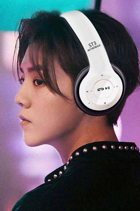 蓝牙耳机明星同款 鹿晗 无线运功肖战头戴台式双耳电脑用杨紫抖音商品