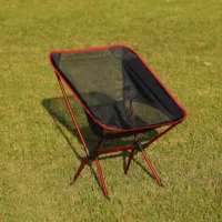Ультра -светлый алюминиевый сплав с сплава стул для лагеря стул на открытом воздухе Портативный складной стул Рыбалка дикого лагеря стул Луна кресло