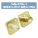 SMA-KFD JDF KKY KKF mặt bích 4-3 lỗ vuông bốn lỗ kim cương hai lỗ gắn vít bên ngoài lỗ bên trong ghế nữ vít m6