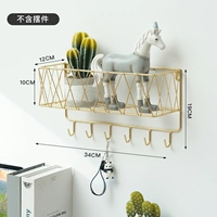 Золотой забор, связанный с большими 6 крючками/наклейками без света