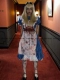 Trang phục hóa trang Halloween cos màu xanh Alice in Wonderland đẫm máu kinh dị cosplay váy