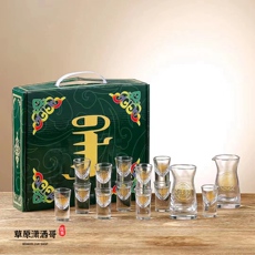 Ликер Cup 杯子酒壶分酒器套装白酒玻璃杯蒙古民族特色酒具三八节礼物伴手礼