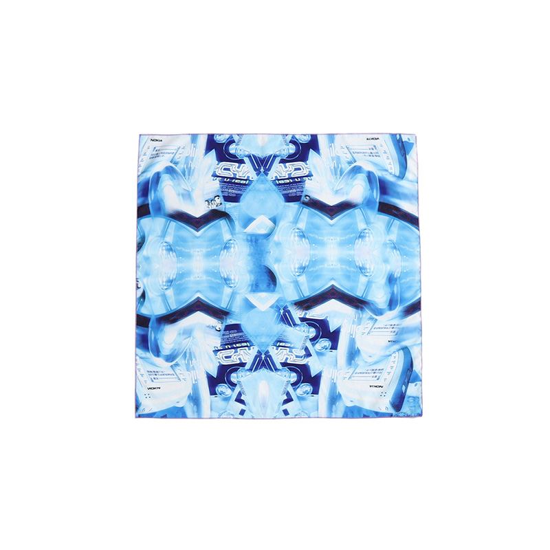 BlueDIETGRRRL Original design Cyberpunk Digital printing Scarf y2k