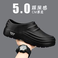 Giày đầu bếp, chống trơn trượt, chống thấm nước và chống dầu, giày làm bếp nam, chống mài mòn, đế mềm khách sạn, ủng đi mưa căng tin đặc biệt, giày bảo hộ giày bảo hộ trong bếp
