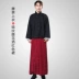 Phong cách Trung Quốc Tang phù hợp với áo khoác quan vào cuối thời nhà Thanh trang phục chủ trang phục trang phục biểu diễn hai mảnh trang phục biểu diễn hai mảnh của Trung Hoa Dân Quốc doanh nhân giàu có thủ quỹ trang phục cổ trang nam Trang phục dân tộc