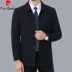 áo khoác blazer nam Áo gió nam Pierre Cardin mùa thu đông dài quá đầu gối áo khoác dành cho ông bố công sở mặc thường ngày ở độ tuổi trung niên và trung niên áo khoác mỏng Áo khoác