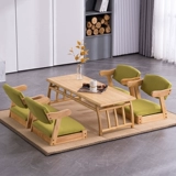 Японский стиль чайного стола и стул Комбинированные простота балконные эрк -окна и короткая чайная чай