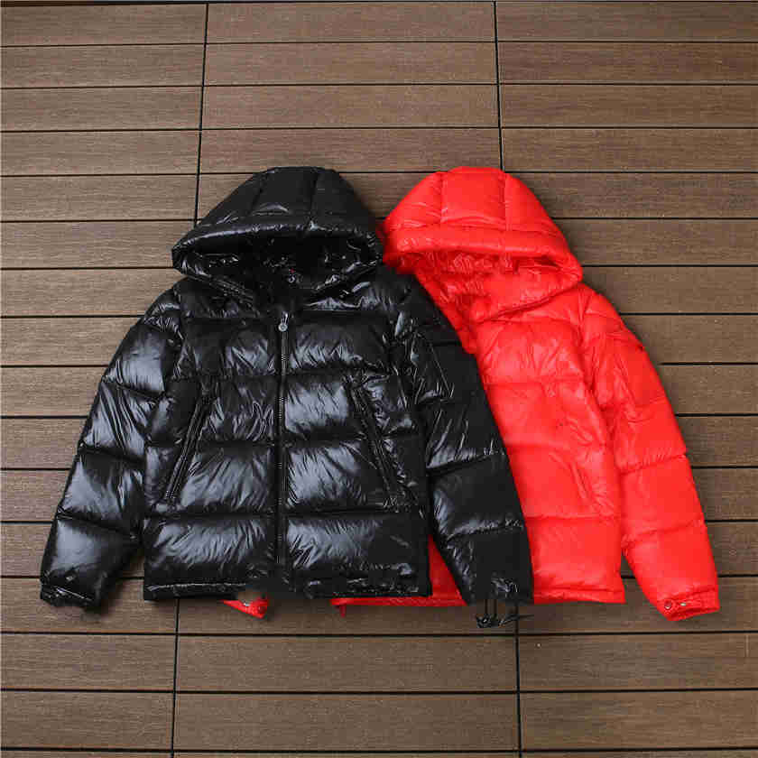 thumbnail for Cute 2-color down jacket with small label on the pockets after the rain