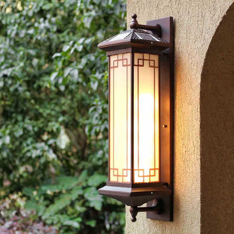 đèn treo tường năng lượng mặt trời Đèn Tường Năng Lượng Mặt Trời Ban Công Ngoài Trời Đèn Cổng Sân Vườn Đèn Tường Biệt Thự Trung Quốc Sân Thượng Đèn LED Ngoài Trời đèn led treo tường năng lượng mặt trời đèn ốp tường năng lượng mặt trời