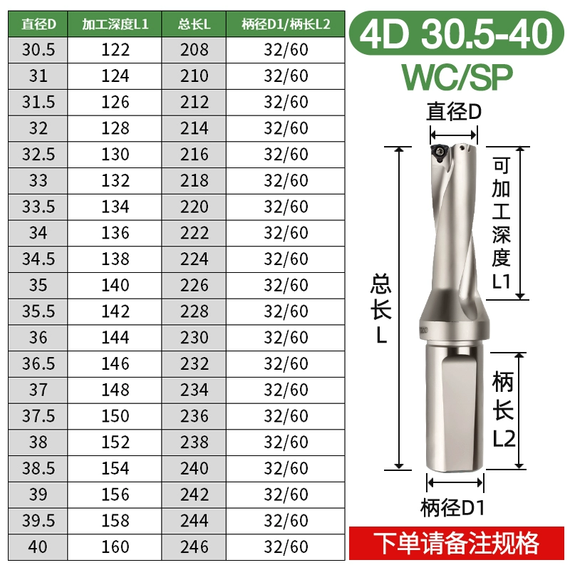 U Diamond Fast Drill bit Bit CNC CNC CNC Dao Xiên Diamond Diamond Rhinestone WC Blade Phụ kiện máy khoan