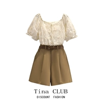 Tina Club Large -Size Summer Dress с целым набором грушевидной фигуры слегка толстые девушки носят два набора для женщин