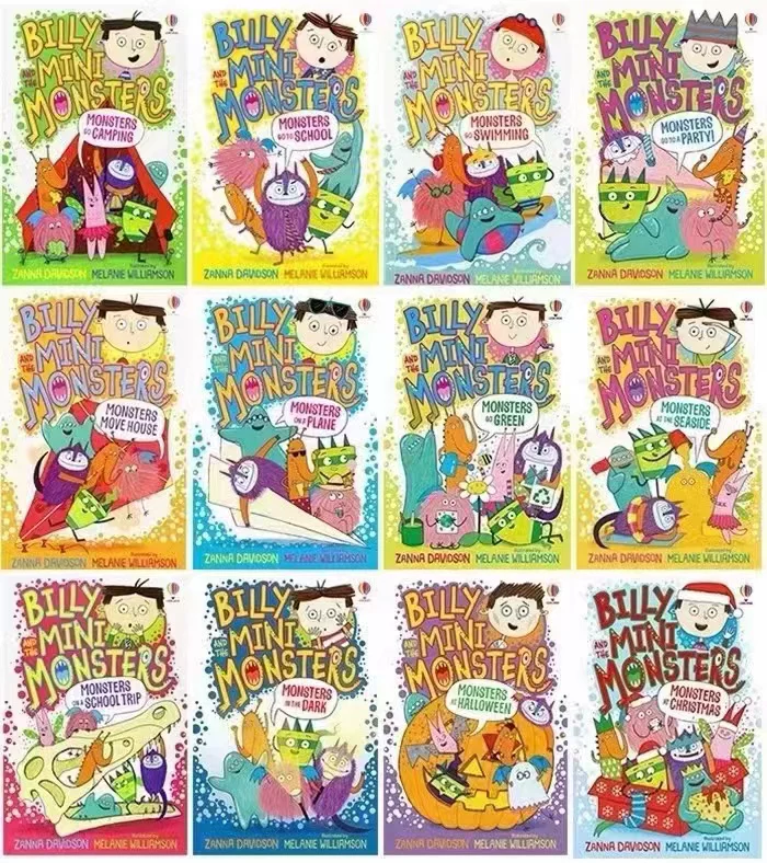 Английская оригинальная детская книга Billy and Monster Billy and the Mini Monsters 12 томов аудиокнига