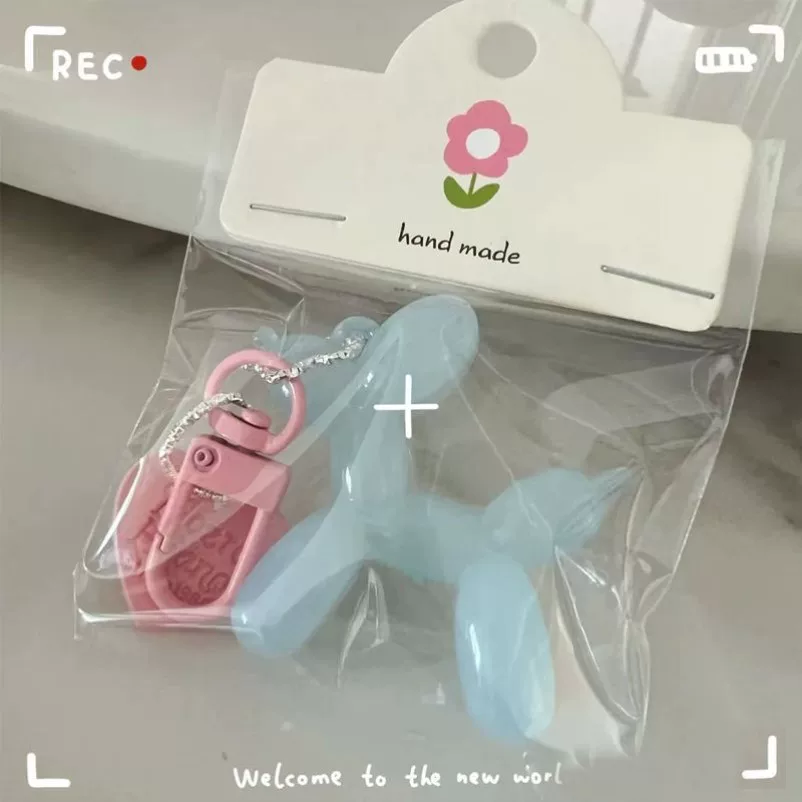 Balloon, cartoon keychain for keys