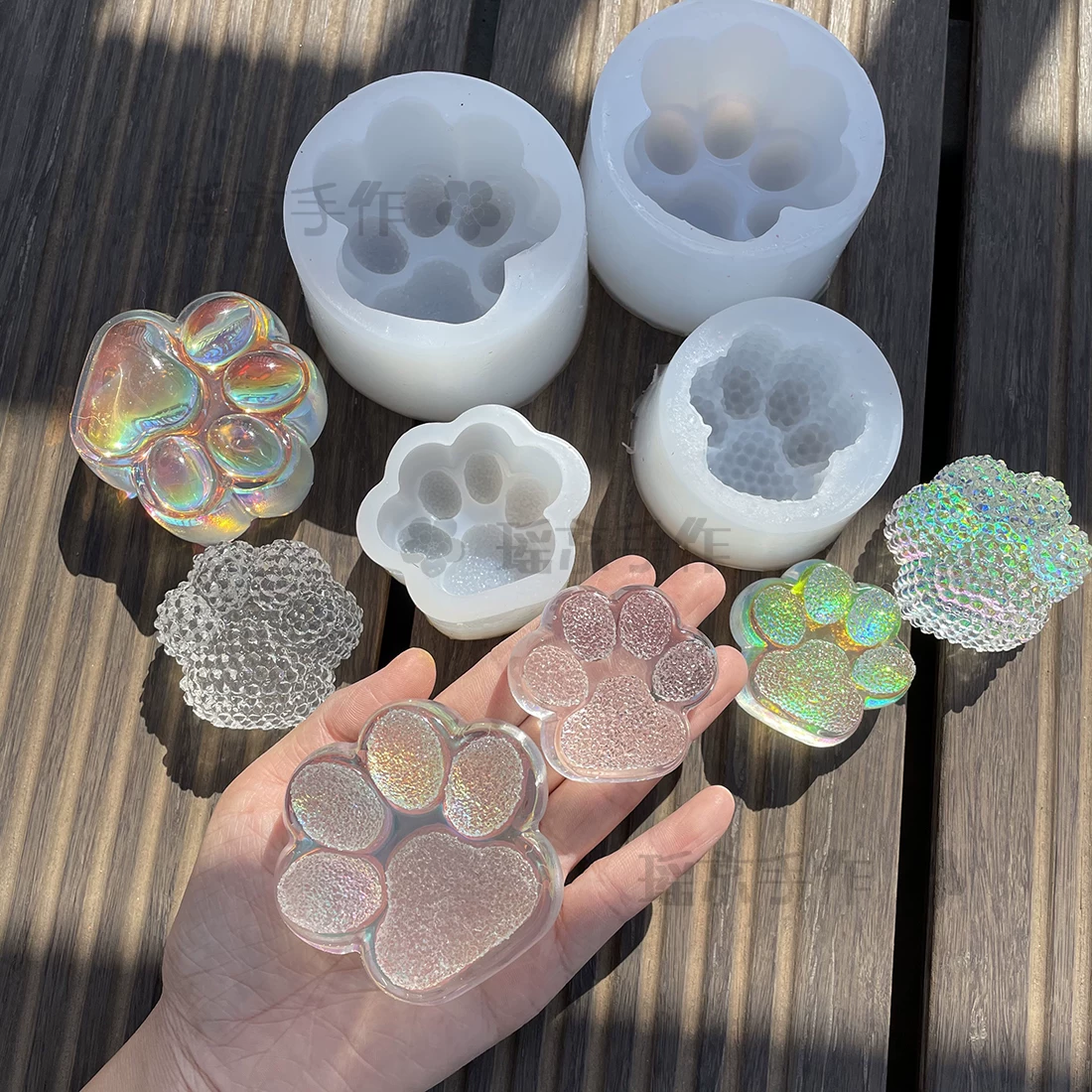 Big diamond silicone mold, pendant handmade, mirror effect, DIY
