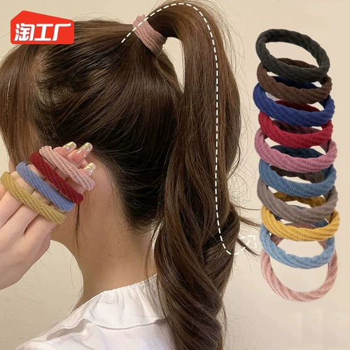 Эластичная прочная резинка для волос, хвостик, аксессуар для волос, простой и элегантный дизайн