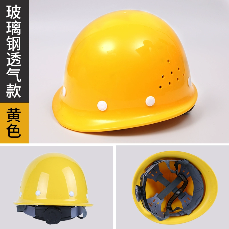 Mũ công trường xây dựng bảo hiểm an toàn lao động cho công nhân làm việc ngoài trời mũ công trình thoáng khí 