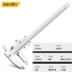 giá thước cặp mitutoyo Dụng cụ Deli cơ khí vernier Caliper đường kính ngoài và đường kính trong đo độ sâu độ sâu thép carbon cao cấp công nghiệp DL92150 thước cặp điện tử 200mm thước kẹp đồng hồ cơ