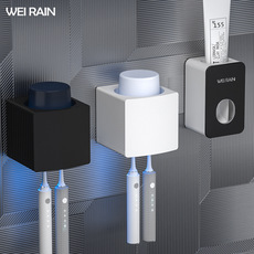 Зубная щетка дезинфицирующее средство 牙刷牙杯置物架消毒杀菌消毒器智能紫外线牙膏收纳架子防牙刷杯子