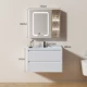 Tủ phòng tắm chính hãng kết hợp ánh sáng sang trọng gỗ rắn hiện đại tối giản tối giản rửa sạch bồn tắm phòng tắm tủ thông minh tủ tủ đựng mỹ phẩm có gương tủ gương trang điểm