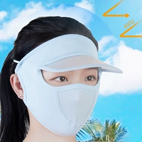 Women Thin Breathable Ice Silk Sunscreen Long Neck Full Face