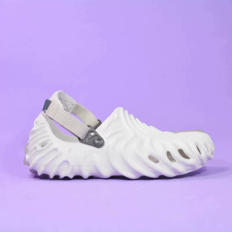 Crocs 22 Новая Строка Волны участвуют в летних отпечатках, отверстия обуви, противоскользящие мужские и женские и лучшие пляжные сандалии 207393