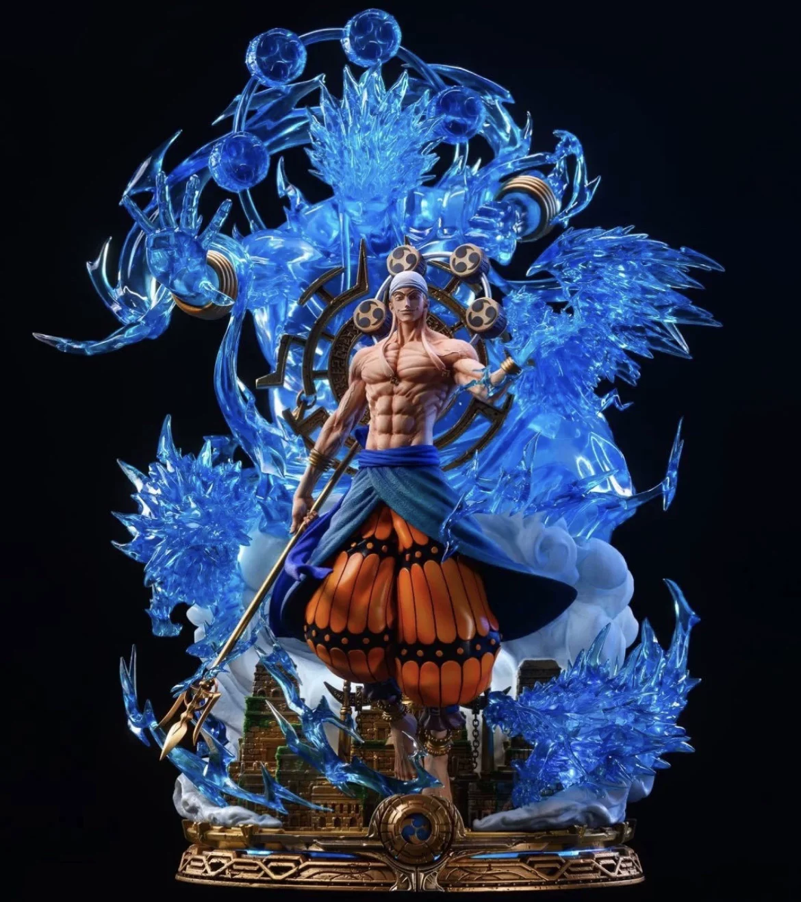 One Piece рукопожатный blind box Thunder God Лuffy Suo Long Beard игрушка кукла модель аниме качели на день рождения