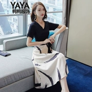 Màu tím Yiyi Namibi Phụ nữ Yueyue Vịt (yaya) Đầm 2019 Mùa hè Mới hè - Quần áo ngoài trời